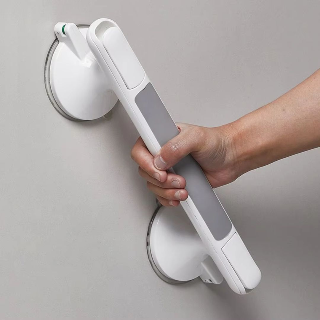 Bathroom Grab Bar with Anti Slip Grip and Suction Cup Safety Locks