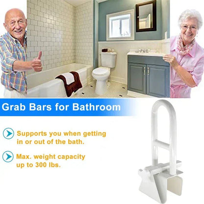 Bathtub Safety Grab Bar – No Drill Support Handle for Bathroom Stability
