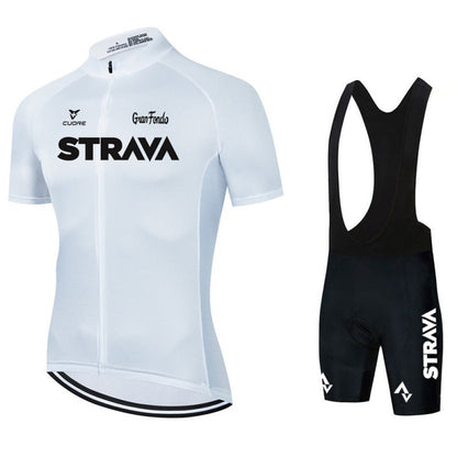 Bike Jersey Combo Set with Breathable Fabric, Raglan Sleeves and Back Pockets