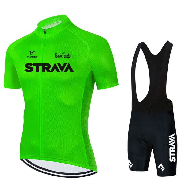 Bike Jersey Combo Set with Breathable Fabric, Raglan Sleeves and Back Pockets
