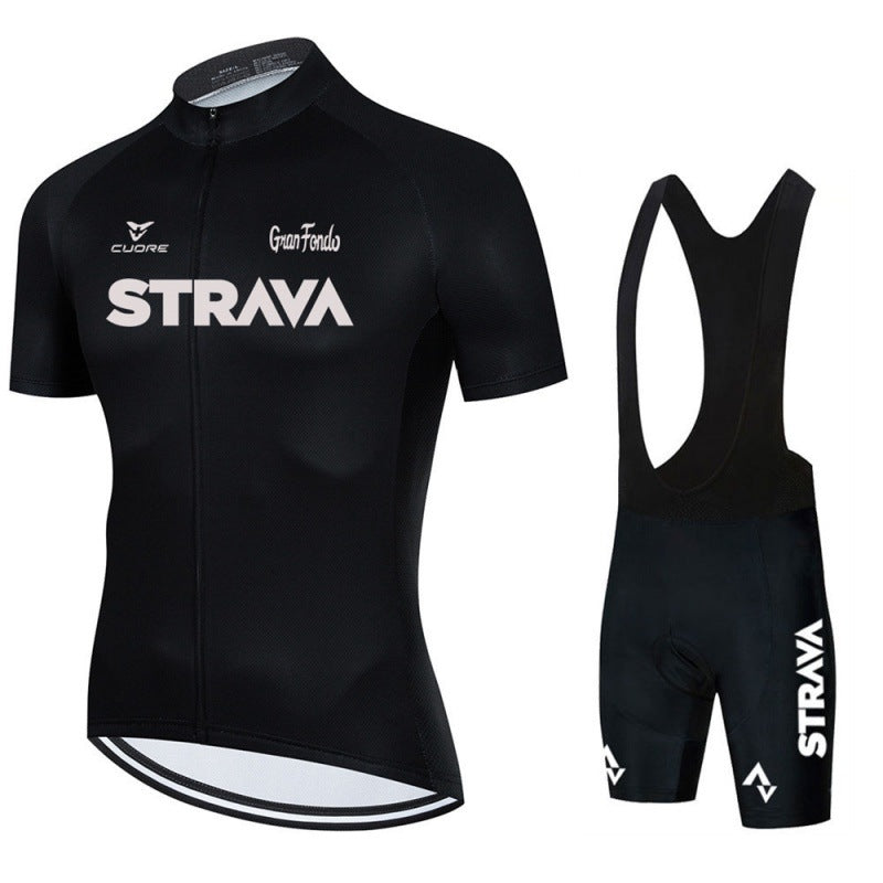 Bike Jersey Combo Set with Breathable Fabric, Raglan Sleeves and Back Pockets