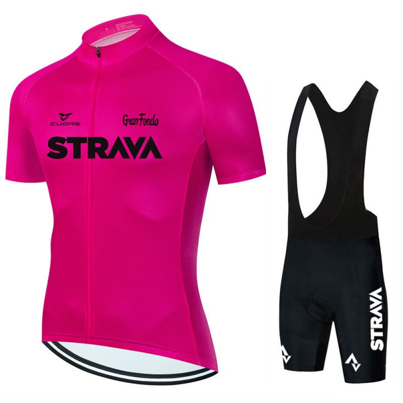 Bike Jersey Combo Set with Breathable Fabric, Raglan Sleeves and Back Pockets