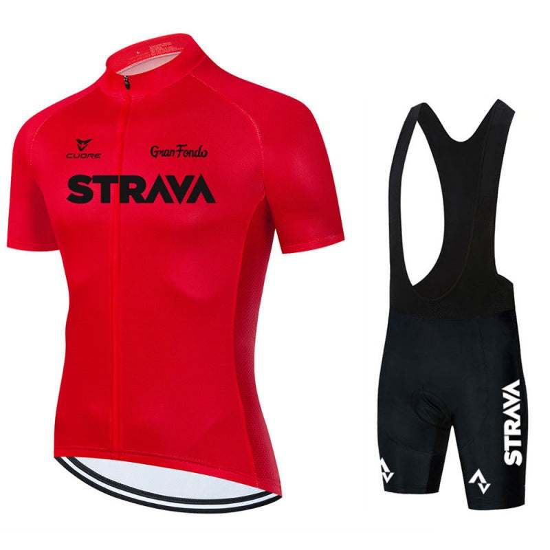 Bike Jersey Combo Set with Breathable Fabric, Raglan Sleeves and Back Pockets