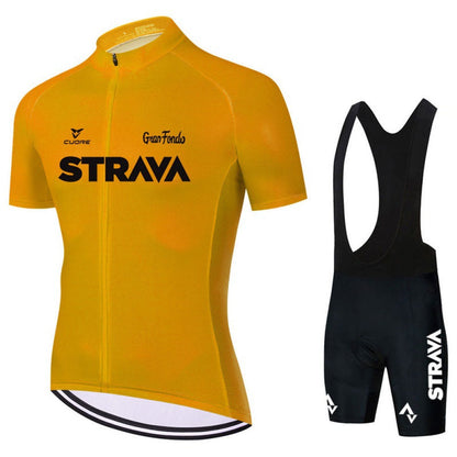 Bike Jersey Combo Set with Breathable Fabric, Raglan Sleeves and Back Pockets