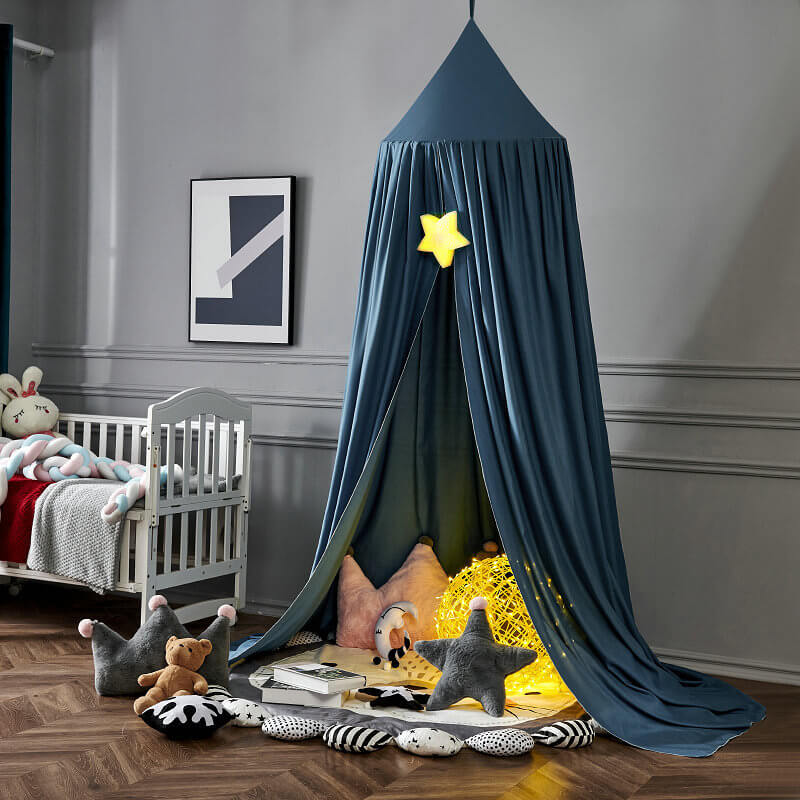 Blackout Bed Canopy for Kids with Soft Polyester Fabric and Light-Blocking Design