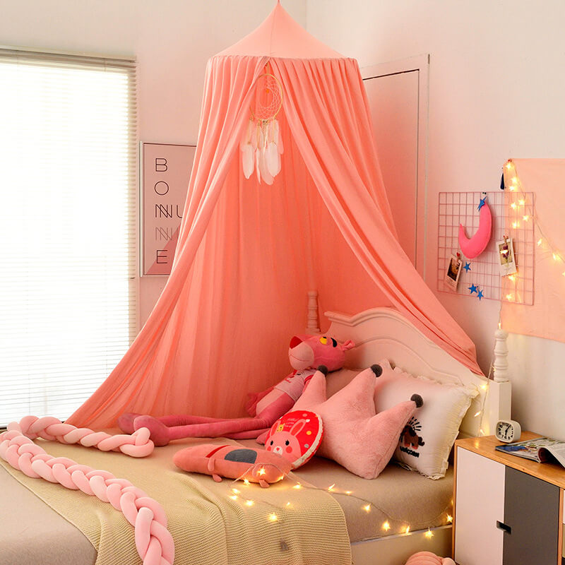 Blackout Bed Canopy for Kids with Soft Polyester Fabric and Light-Blocking Design