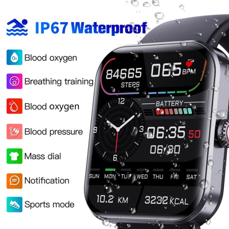Blood Sugar Monitor Watch with Colour Touchscreen, Health Tracking and 5-Day Battery