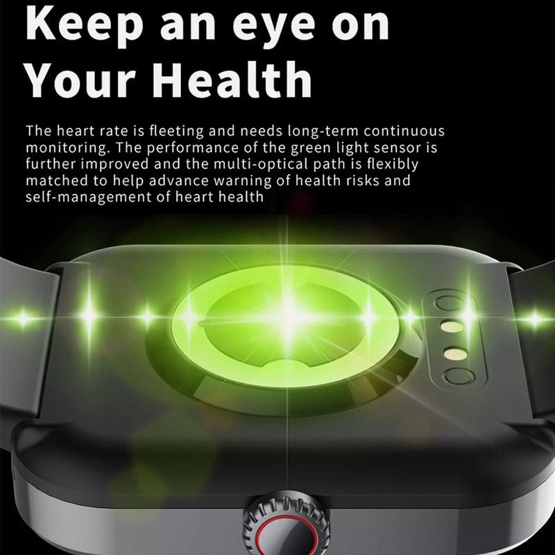 Blood Sugar Monitor Watch with Colour Touchscreen, Health Tracking and 5-Day Battery