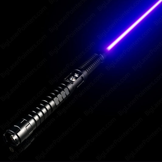 Blue Laser Flashlight with Adjustable Focus and Aluminium Housing