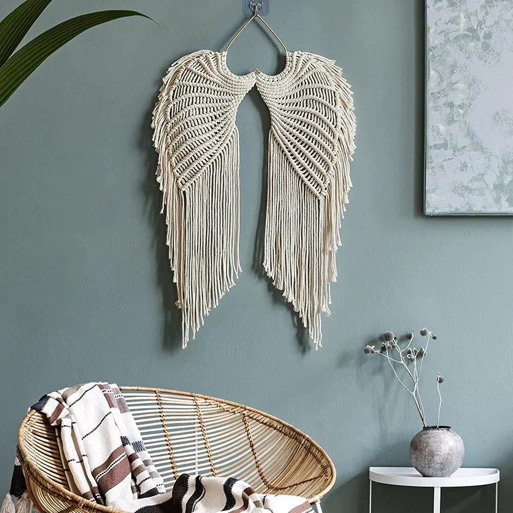 Bohemian Wall Hanging with Elegant Wing Design