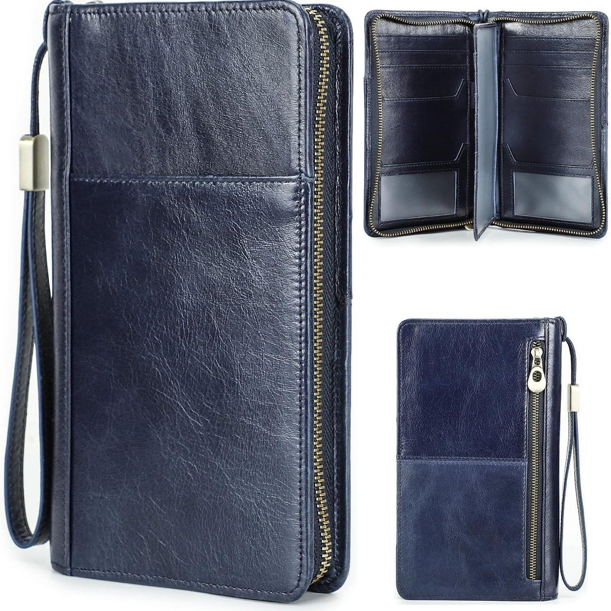 Bonny Luxury Leather Passport Holder RFID Blocking Travel Wallet