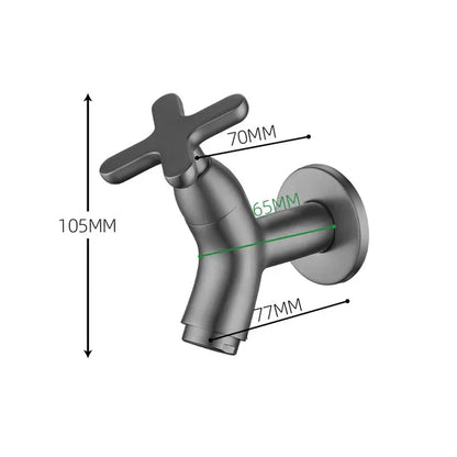BrassFlow Solid Brass Wall Mounted Cold Water Tap