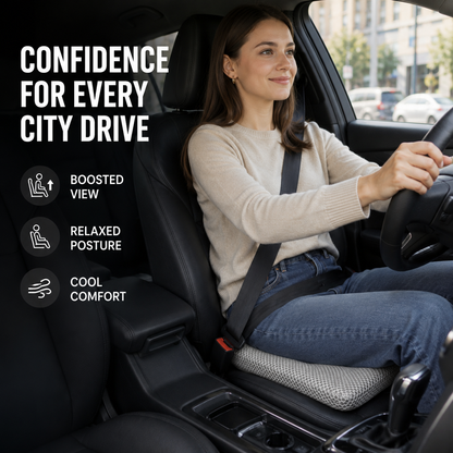 Breathable Honeycomb Car Seat Cushion with Non-Slip Base