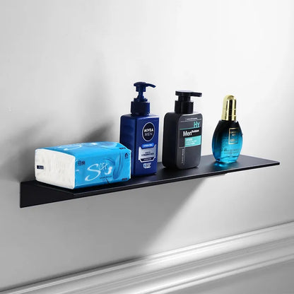 Brushed Aluminium Wall Storage Shelf with Modern Minimalist Design