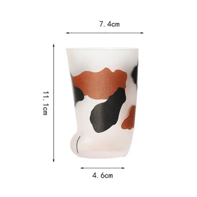 Cat Paw Glass Cup Made from Heat-Resistant Glass