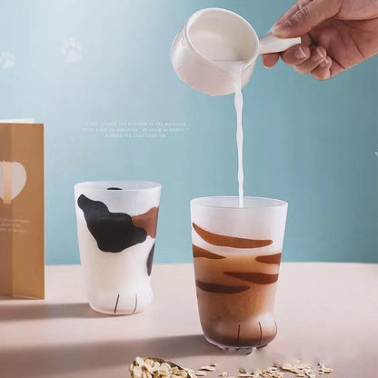 Cat Paw Glass Cup Made from Heat-Resistant Glass