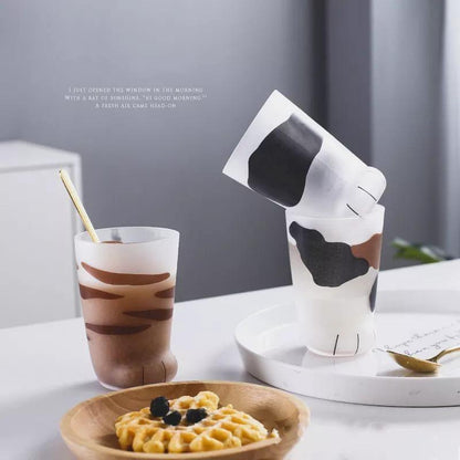 Cat Paw Glass Cup Made from Heat-Resistant Glass