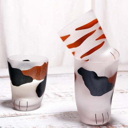 Cat Paw Glass Cup Made from Heat-Resistant Glass