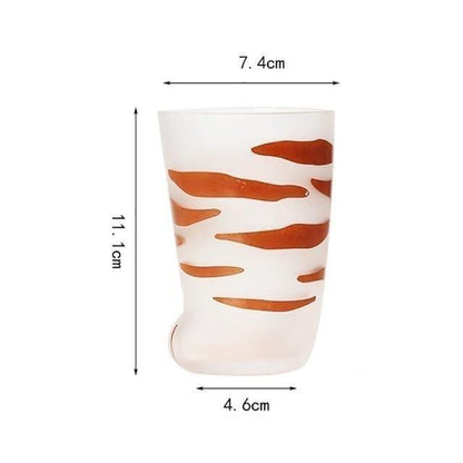 Cat Paw Glass Cup Made from Heat-Resistant Glass