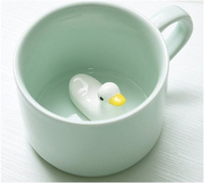 Ceramic Animal Mug with 220 ml Capacity and 3D Design