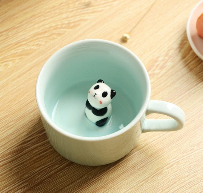 Ceramic Animal Mug with 220 ml Capacity and 3D Design