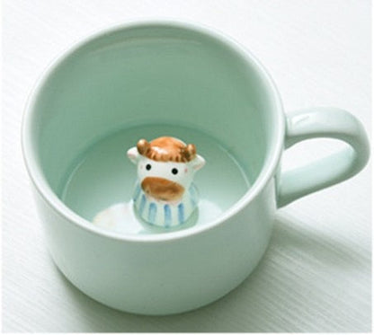 Ceramic Animal Mug with 220 ml Capacity and 3D Design