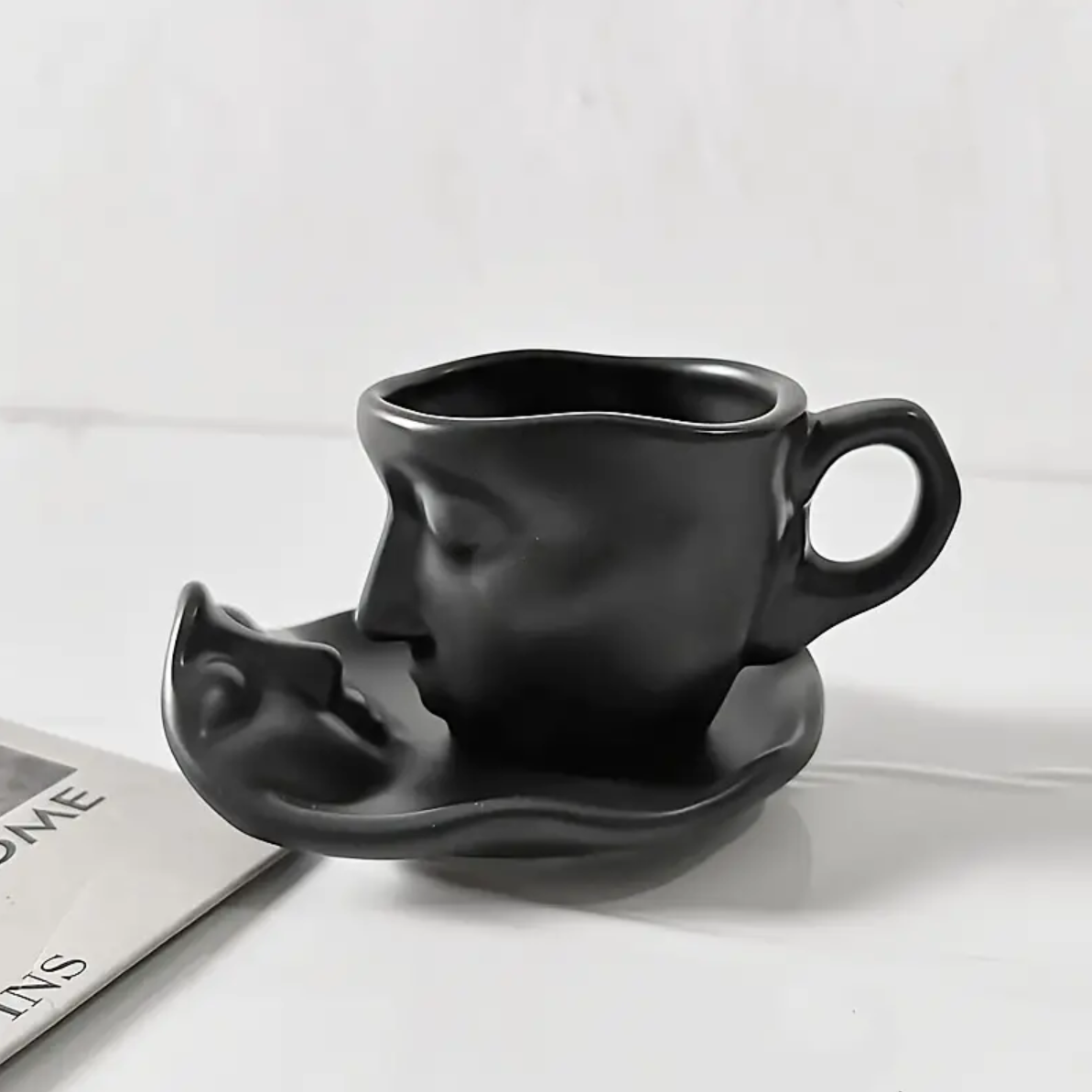 Ceramic Coffee Cup and Saucer Set for Elegant Coffee Moments