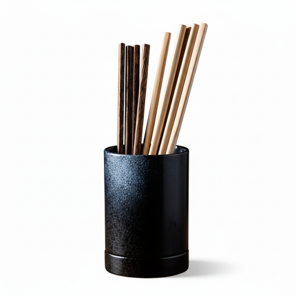 Ceramic Cutlery Holder – Minimalist Kitchen Storage with Drainage Holes