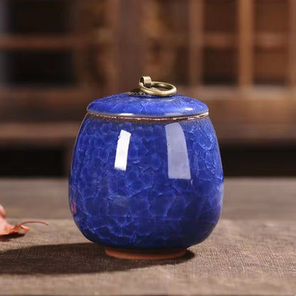 Ceramic Pet Urn for Small Pets, Elegant Memorial Keepsake