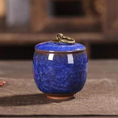 Ceramic Pet Urn for Small Pets, Elegant Memorial Keepsake