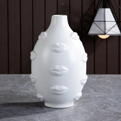 Ceramic Sculptural Vases & Plant Pots with Artistic Face-Inspired Designs