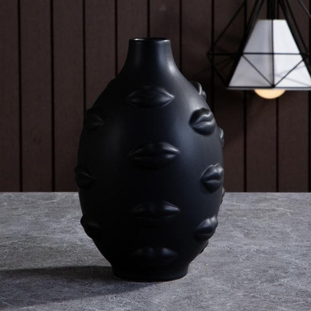 Ceramic Sculptural Vases & Plant Pots with Artistic Face-Inspired Designs