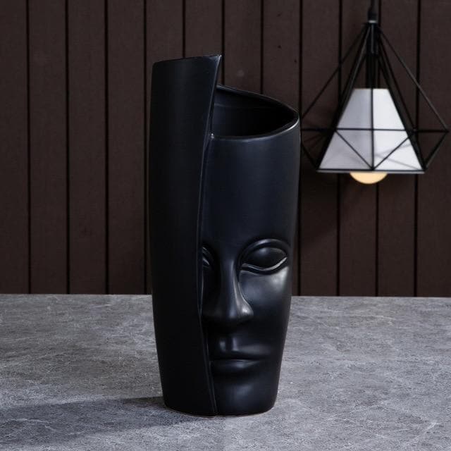 Ceramic Sculptural Vases & Plant Pots with Artistic Face-Inspired Designs