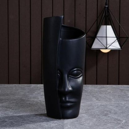 Ceramic Sculptural Vases & Plant Pots with Artistic Face-Inspired Designs
