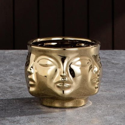 Ceramic Sculptural Vases & Plant Pots with Artistic Face-Inspired Designs