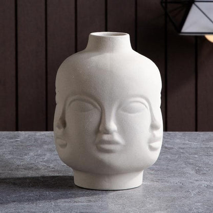 Ceramic Sculptural Vases & Plant Pots with Artistic Face-Inspired Designs