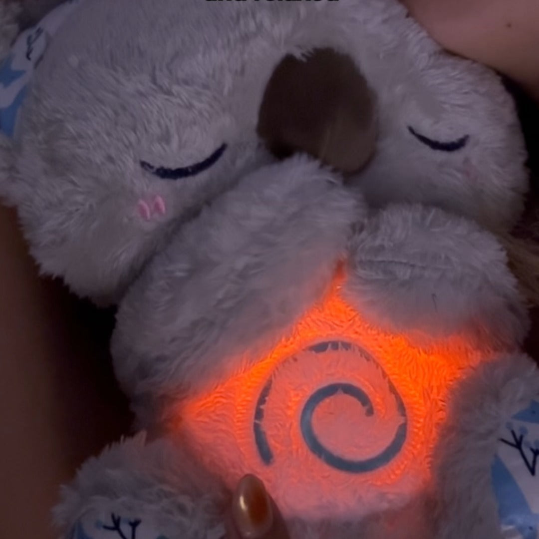 Child-Friendly Breathing and Relaxation Device with Gentle Vibration and Soft Night Light