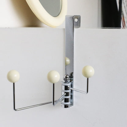 Chrome Finish Over-Door Hook with Colourful Dot Detail