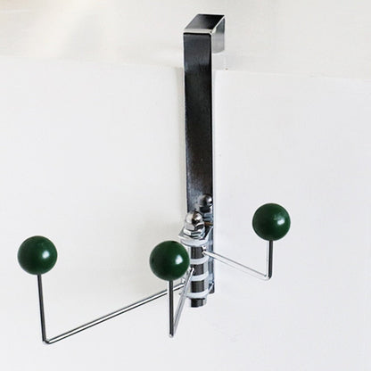Chrome Finish Over-Door Hook with Colourful Dot Detail