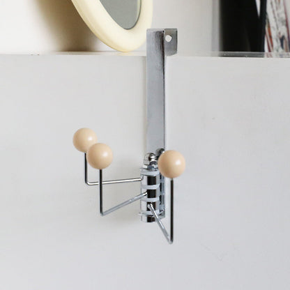 Chrome Finish Over-Door Hook with Colourful Dot Detail