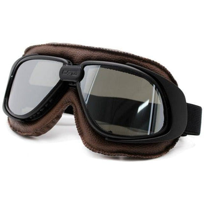 Classic Pilot Biker Goggles with Vintage Design and Multiple Lens Colours