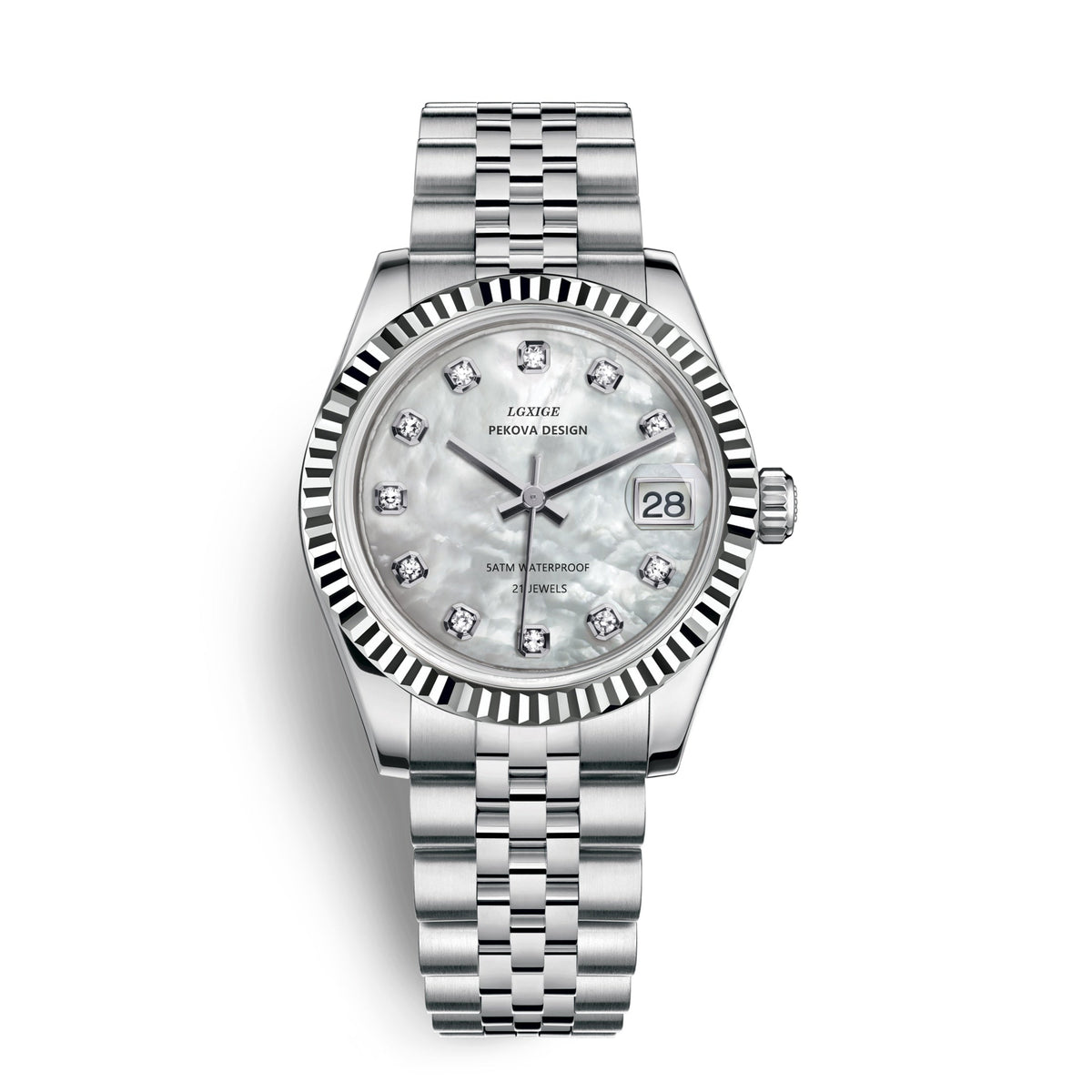 Classic Stainless Steel Wristwatch No 296 Elegant Minimalist Watch