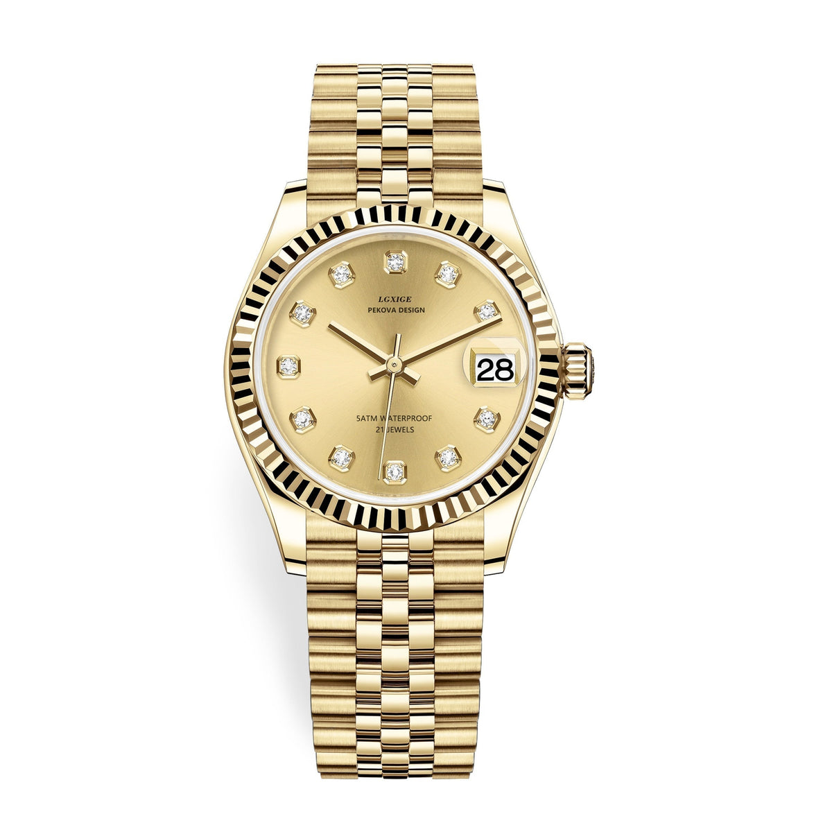 Classic Stainless Steel Wristwatch No 296 Elegant Minimalist Watch