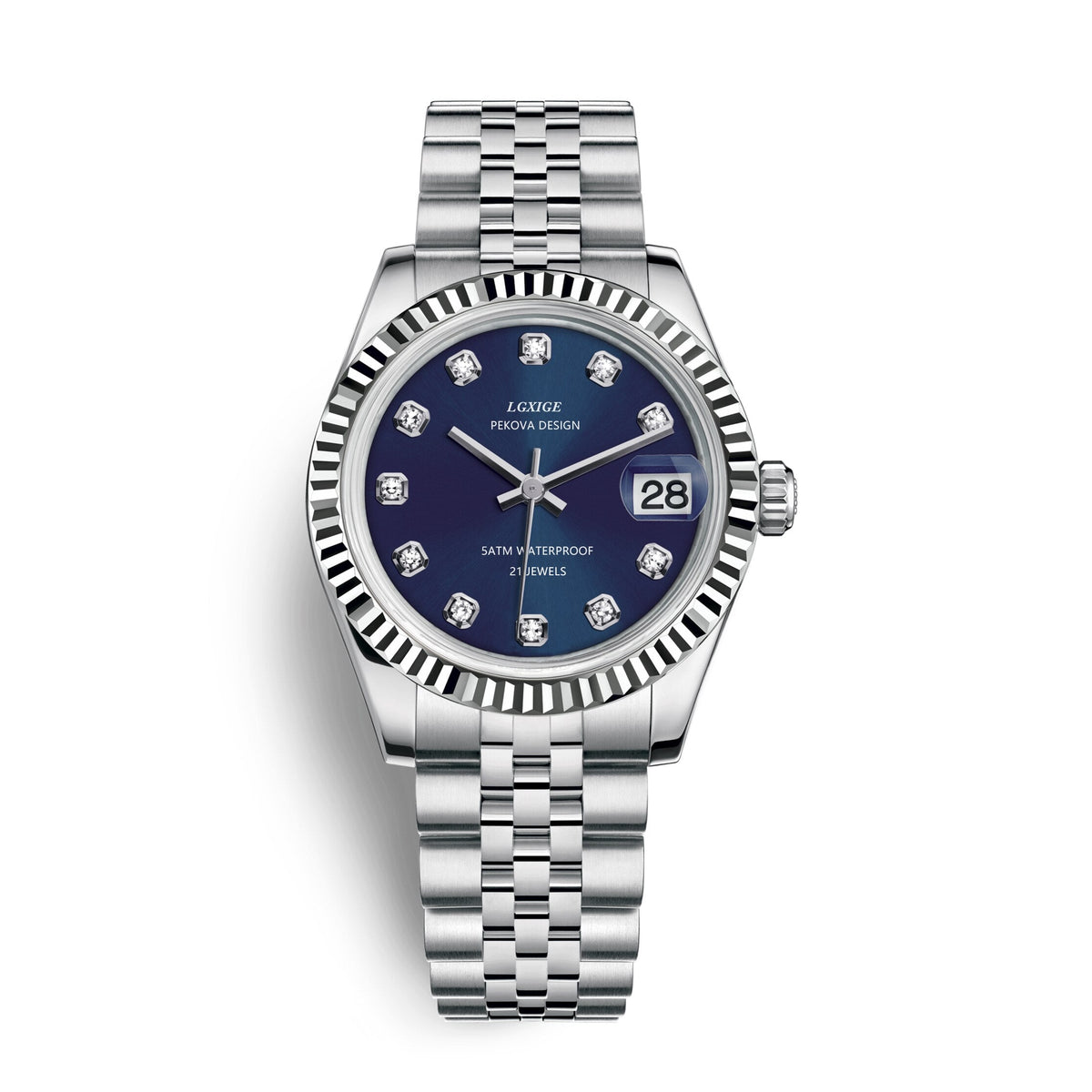 Classic Stainless Steel Wristwatch No 296 Elegant Minimalist Watch