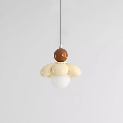 Colourful Flower-Shaped Resin Pendant Lamp with G9 Socket