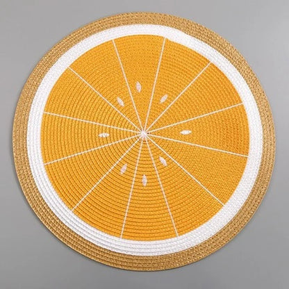 Colourful Fruit Print Placemats for Table Protection