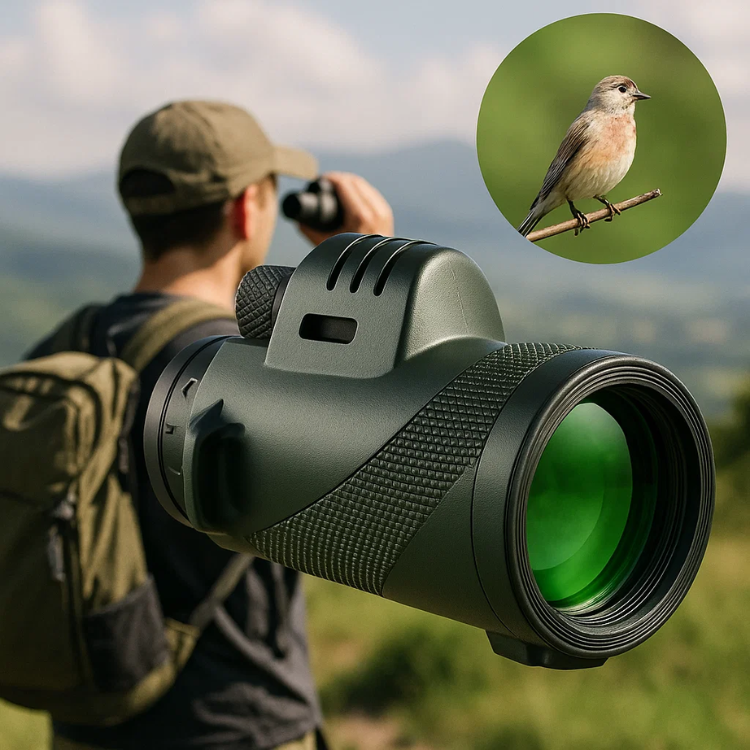Compact 600x Ultra-Zoom Monocular with HD Glass Lens