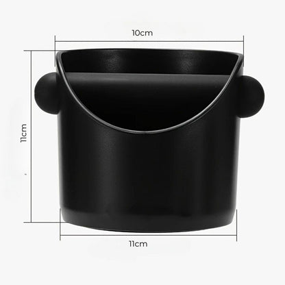 Compact Coffee Knock Box with Removable Tamping Bar and Non Slip Base