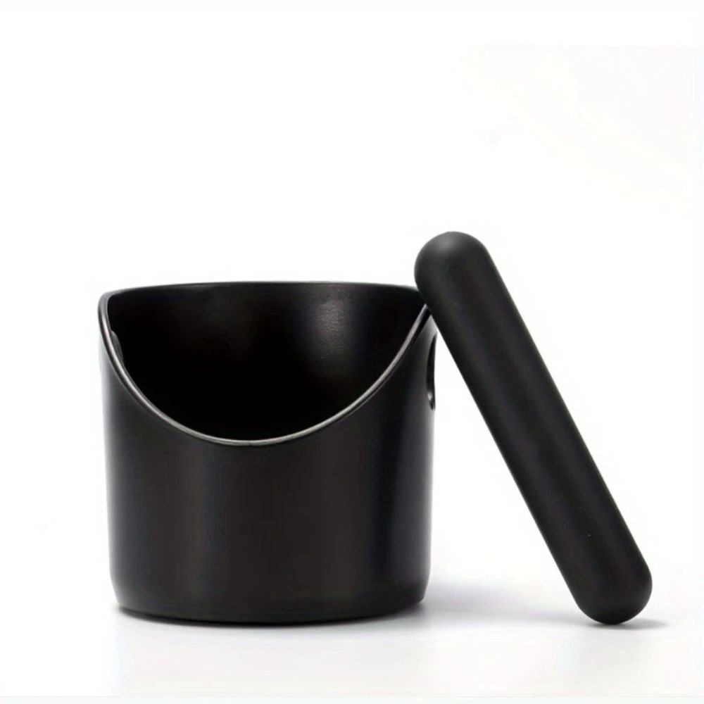 Compact Coffee Knock Box with Removable Tamping Bar and Non Slip Base