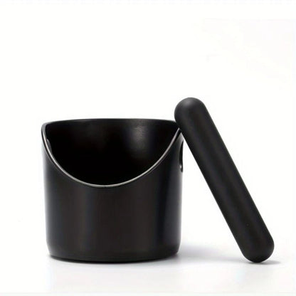 Compact Coffee Knock Box with Removable Tamping Bar and Non Slip Base